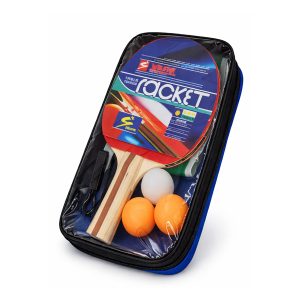 Paleta, pelotas y red  de Ping Pong Welstar