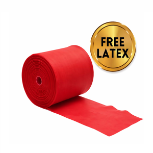 Rollo de Banda Elástica  45 mts color rojo  Libre de Látex