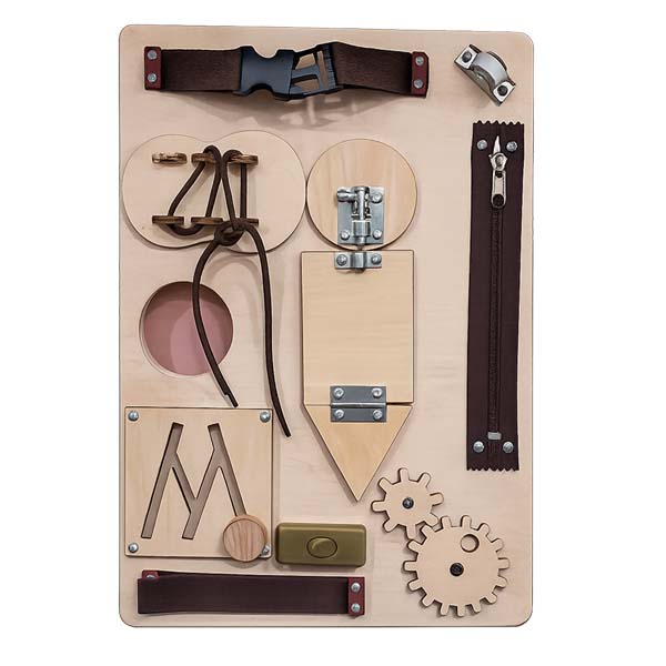 Tablero Sensorial Educativo tipo Montessori